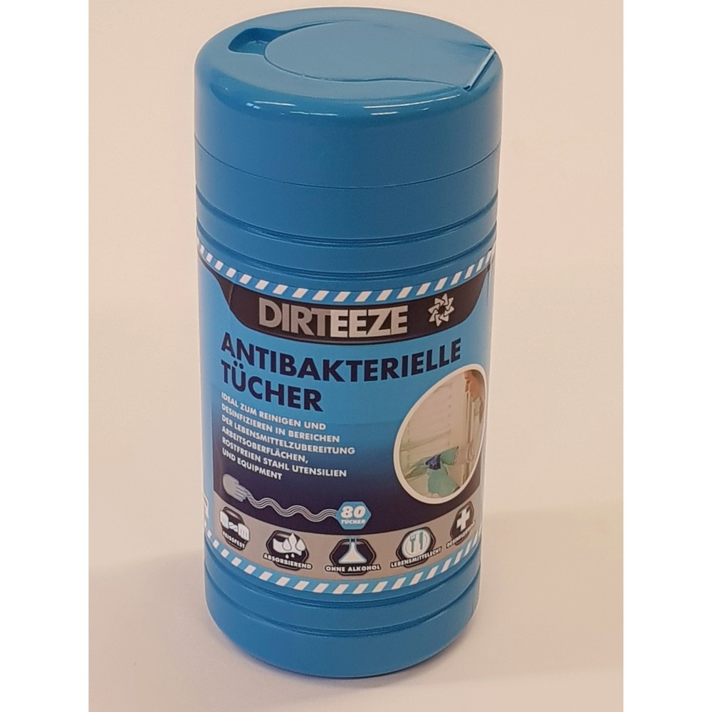 Imagen del producto: Toallitas antibacterianas, 8 latas de 80 toallitas