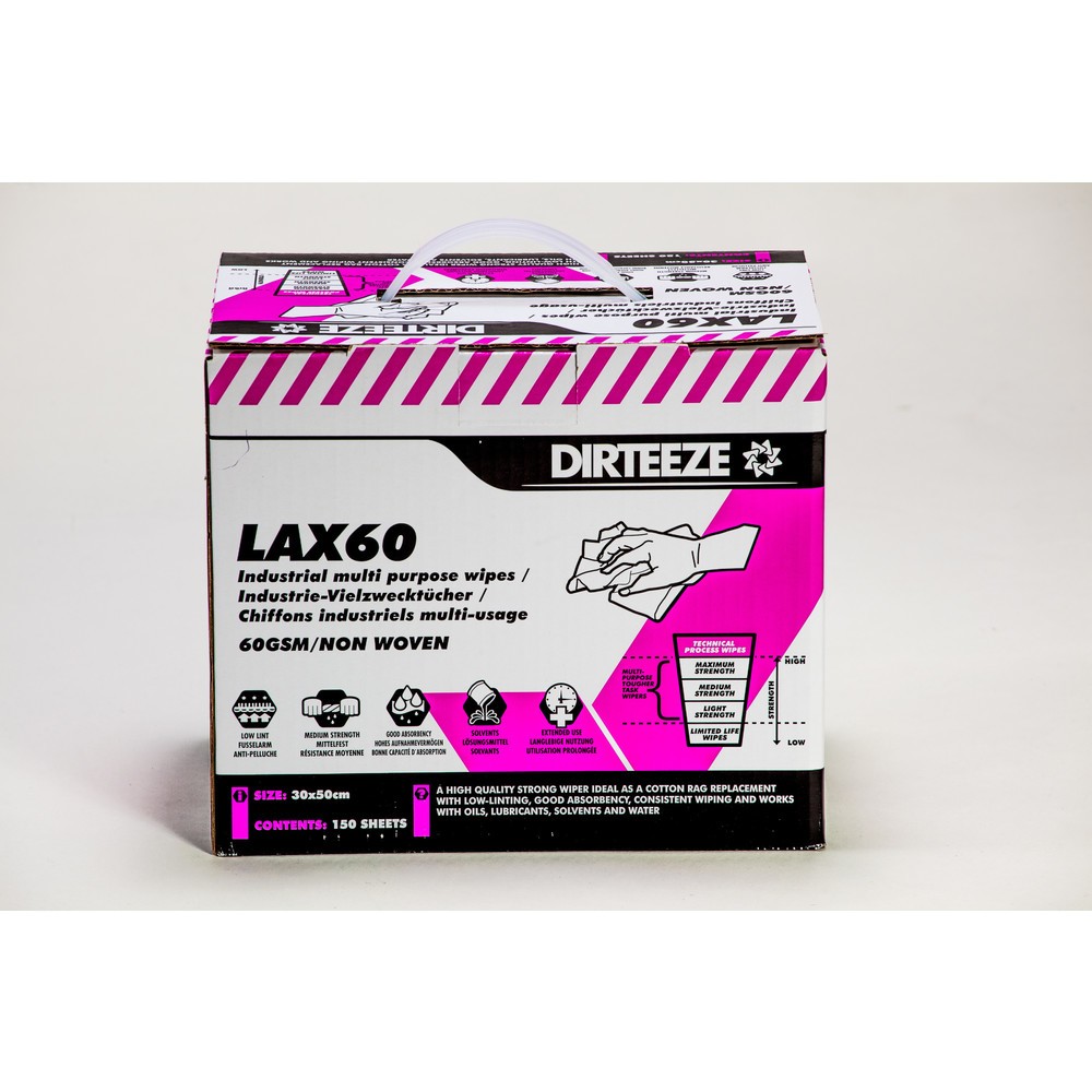 Imagen del producto: toallitas industriales LAX60, 1 cajas de 150 toallitas