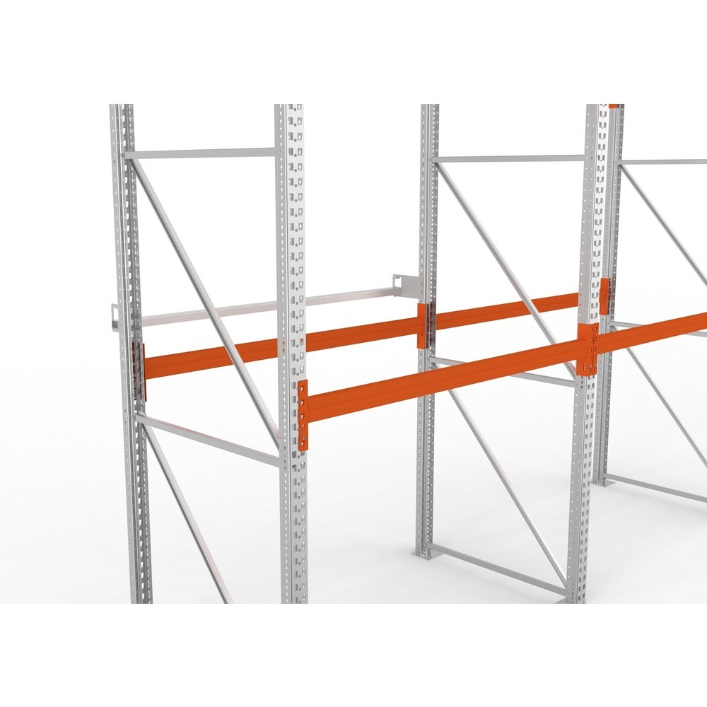 Número de imagen del producto 1: Tope de estantería para estantería de paletización META MULTIPAL, longitud 2.700 mm