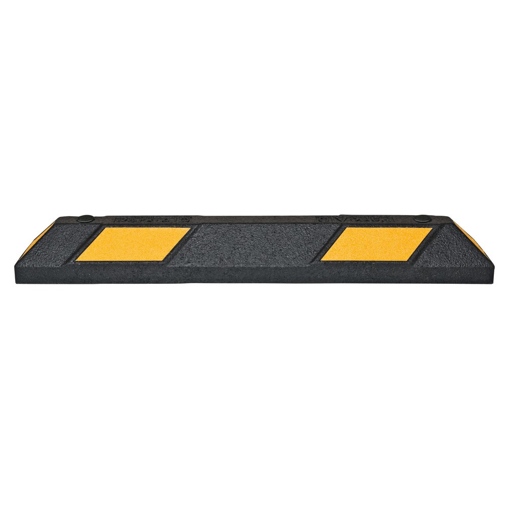 Número de imagen del producto 1: Tope de rueda Park-Aid®, negro con cinta reflectante amarilla, ancho 900 mm