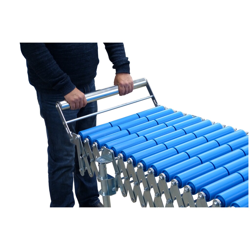 Número de imagen del producto 2: Tope final para transportador de rodillos de tijera, plegable, ancho de banda 800 mm