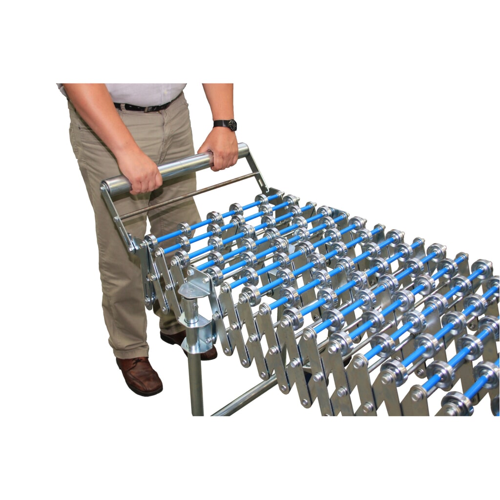 Imagen del producto: Tijera rollo transportador extremo tope banda plegable ancho 300mm