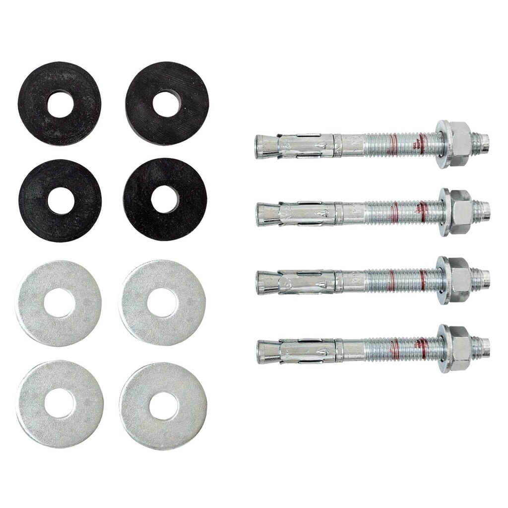 Tornillo de anclaje MORAVIA FLEX para suelos de cemento, juego de 4, ØxL12 x 110 mm, con amortiguador de goma Ø 40 mm, incluidas arandelas y tuercas Número de imagen del producto 4: Tornillo de anclaje MORAVIA FLEX para suelos de cemento, juego de 4, ØxL12 x 110 mm, con amortiguador de goma Ø 40 mm, incluidas arandelas y tuercas