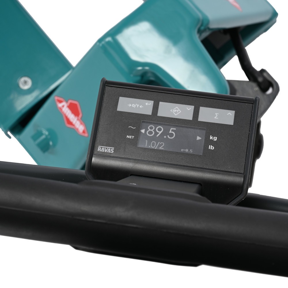 Número de imagen del producto 6: Transpaleta con báscula Ameise® PTM 2.0 Scale con pantalla en el cabezal de la barra timón, capacidad de carga 2.000 kg, ruedas tándem