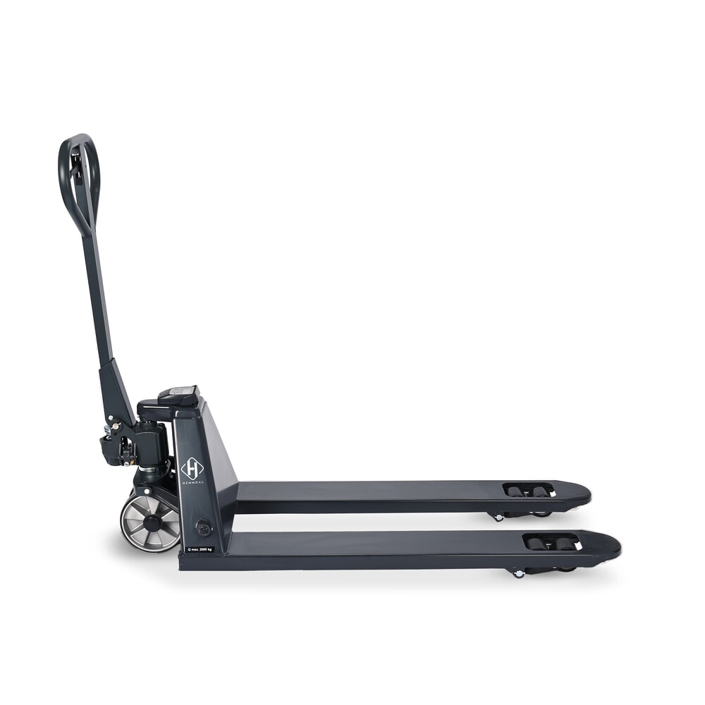 Número de imagen del producto 6: Transpaleta con báscula HEMMDAL PTM 2.0 Scale, fracciones de 5 kg, capacidad de carga 2.000 kg, rodillos tándem