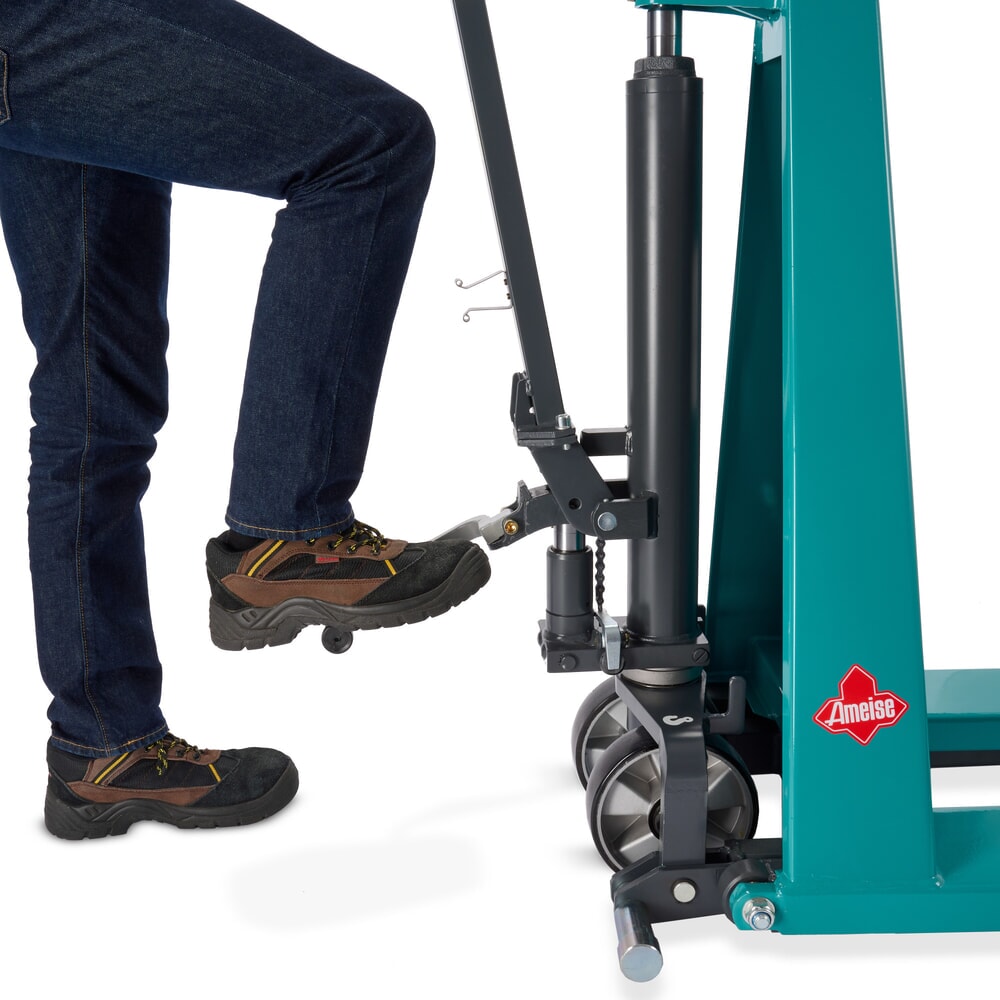 Número de imagen del producto 3: Transpaleta de tijera Ameise® PTM 1.0 Scissor, con elevación rápida, capacidad de carga 1.000 kg, longitud de horquilla 1.150 mm