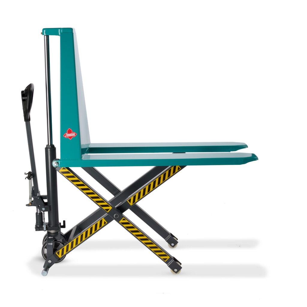 Transpaleta de tijera Ameise® PTM 1.0 Scissor, con elevación rápida, capacidad de carga 1.000 kg, longitud de horquilla 1.150 mm Imagen del producto: Transpaleta de tijera Ameise® PTM 1.0 Scissor, con elevación rápida, capacidad de carga 1.000 kg, longitud de horquilla 1.150 mm