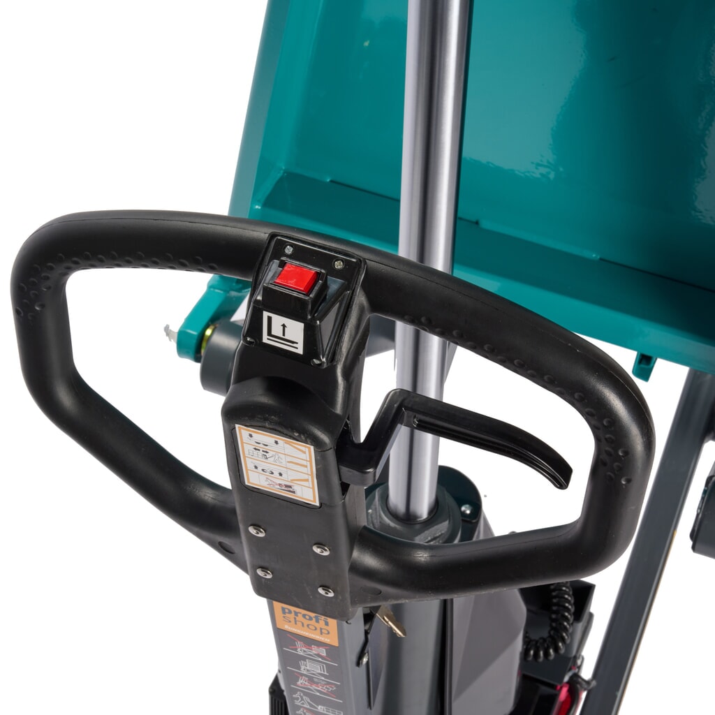 Número de imagen del producto 10: Transpaleta de tijera Ameise® PTM 1.0 electrohidráulica, capacidad de carga 1.000 kg, longitud de horquilla 1.150 mm, poliuretano/nailon