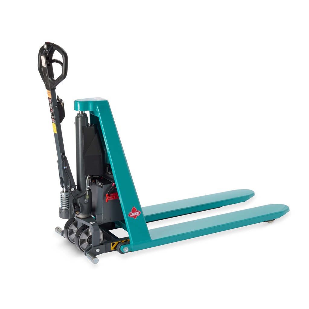 Transpaleta de tijera Ameise® PTM 1.0 electrohidráulica, capacidad de carga 1.000 kg, longitud de horquilla 1.150 mm, poliuretano/nailon Número de imagen del producto 7: Transpaleta de tijera Ameise® PTM 1.0 electrohidráulica, capacidad de carga 1.000 kg, longitud de horquilla 1.150 mm, poliuretano/nailon