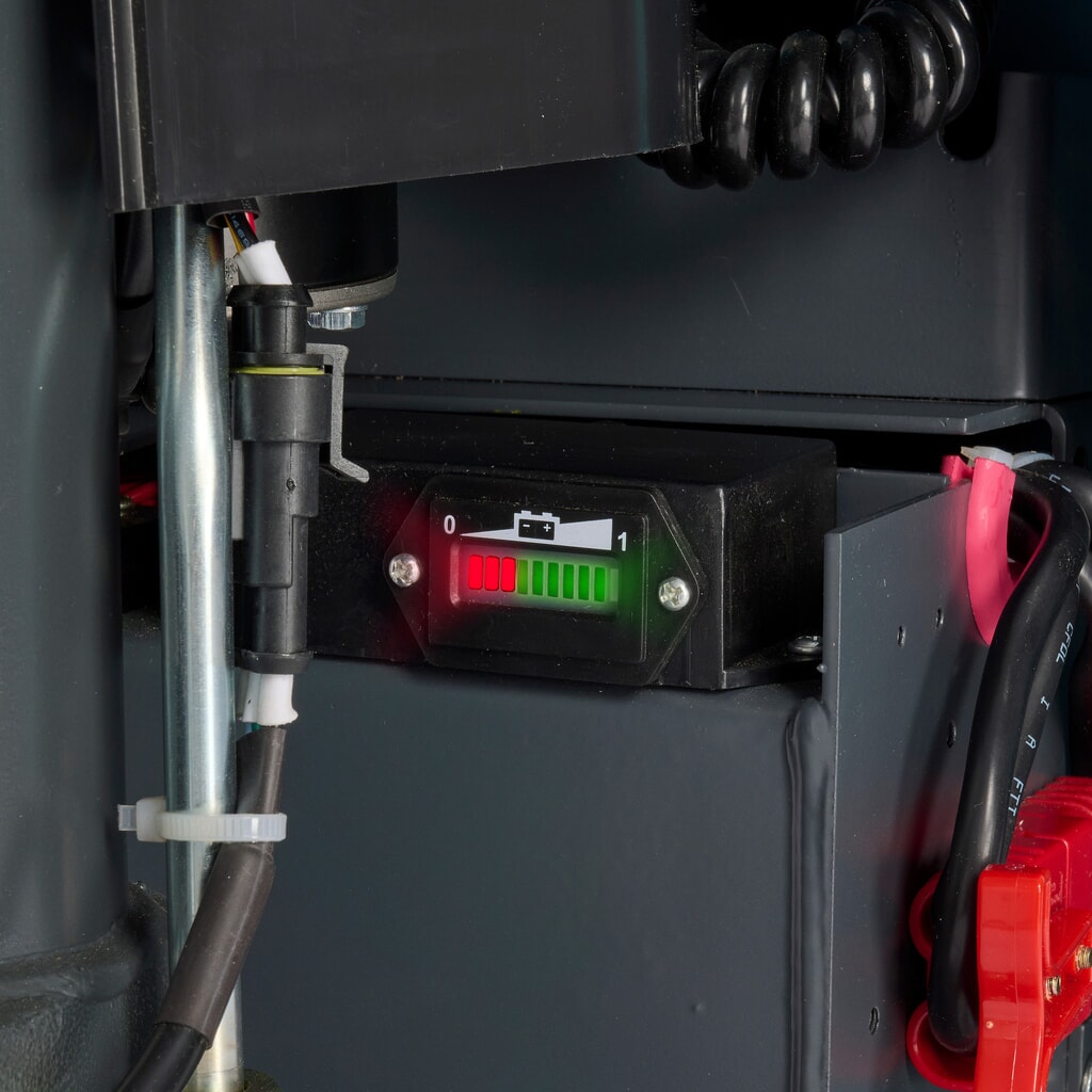 Número de imagen del producto 4: Transpaleta de tijera Ameise® PTM 1.0 electrohidráulica, capacidad de carga 1.000 kg, longitud de horquilla 1.150 mm, poliuretano/nailon