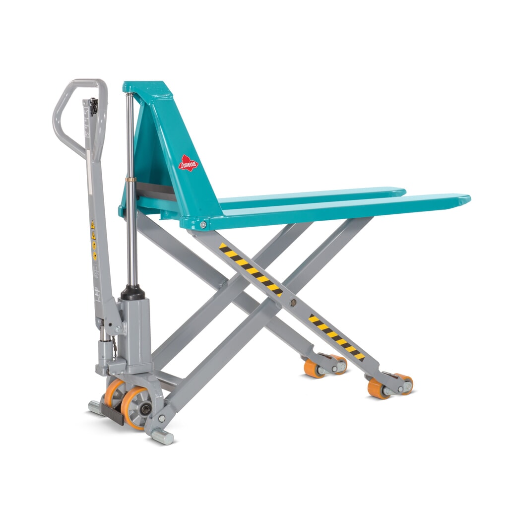 Transpaleta de tijera Ameise® PTM 1.5 Scissor, con elevación rápida, capacidad de carga 1.500 kg, longitud de horquilla 1.200 mm Imagen del producto: Transpaleta de tijera Ameise® PTM 1.5 Scissor, con elevación rápida, capacidad de carga 1.500 kg, longitud de horquilla 1.200 mm