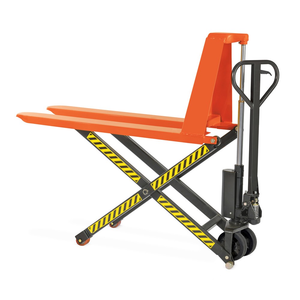 Imagen del producto: Transpaleta de tijera de acero inoxidable BASIC PTM 1.0 Scissor, capacidad de carga 1.000 kg, longitud de horquilla 1.150 mm