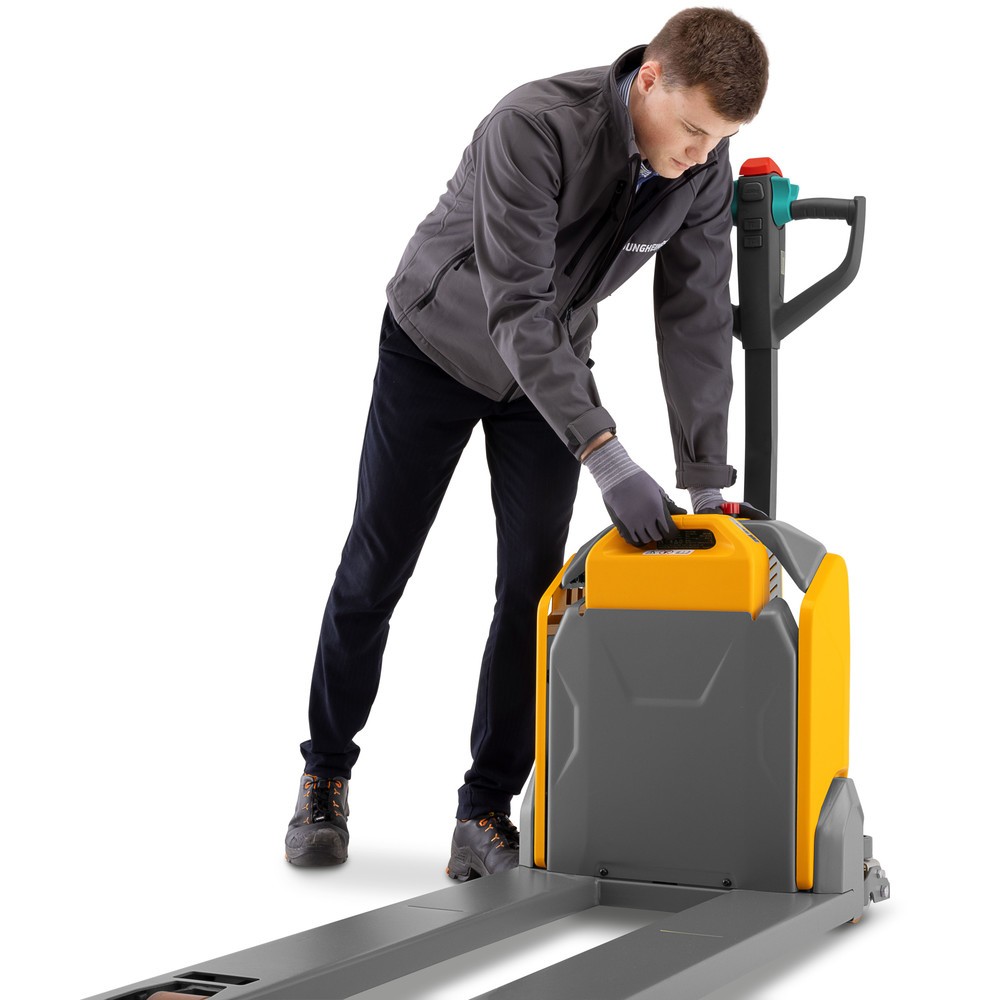 Número de imagen del producto 2: Transpaleta eléctrica Jungheinrich AME 16, capacidad de carga 1.600 kg, longitud de horquilla 1.150 mm, ancho de soporte de horquilla 685 mm