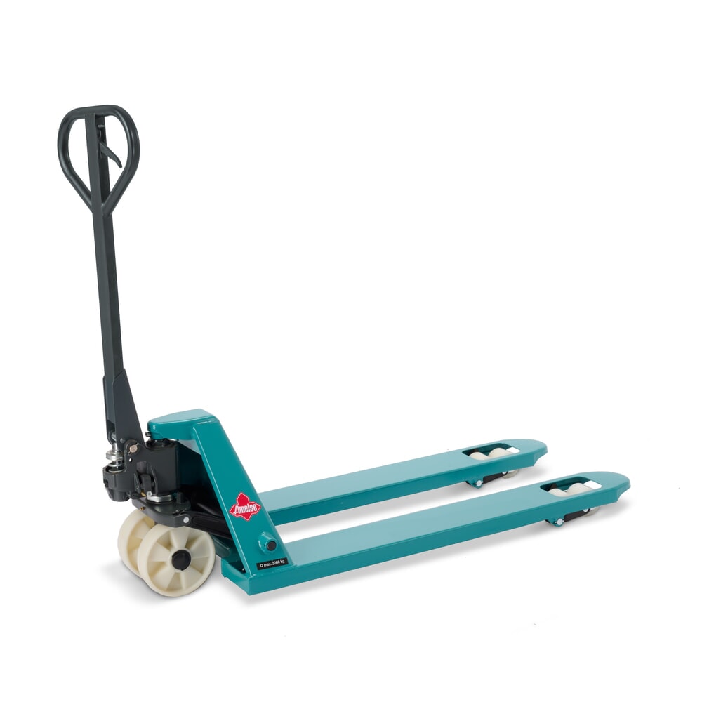 Número de imagen del producto 1: Transpaleta manual Ameise® PTM 2.0, capacidad de carga 2.000 kg, longitud de horquilla 1.150 mm, nailon, rodillos en tándem