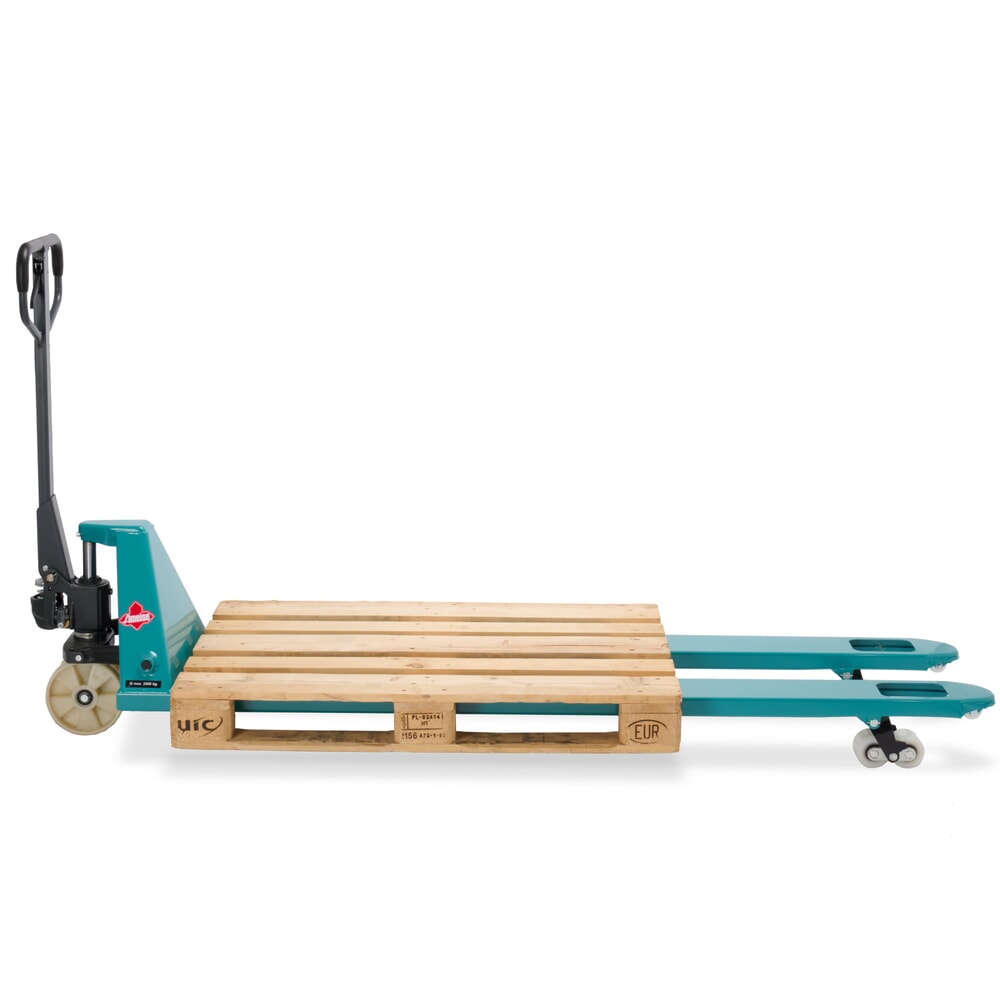Número de imagen del producto 8: Transpaleta manual Ameise® PTM 2.0, capacidad de carga 2.000 kg, longitud de horquilla 2.000 mm, nailon, rodillos en tándem