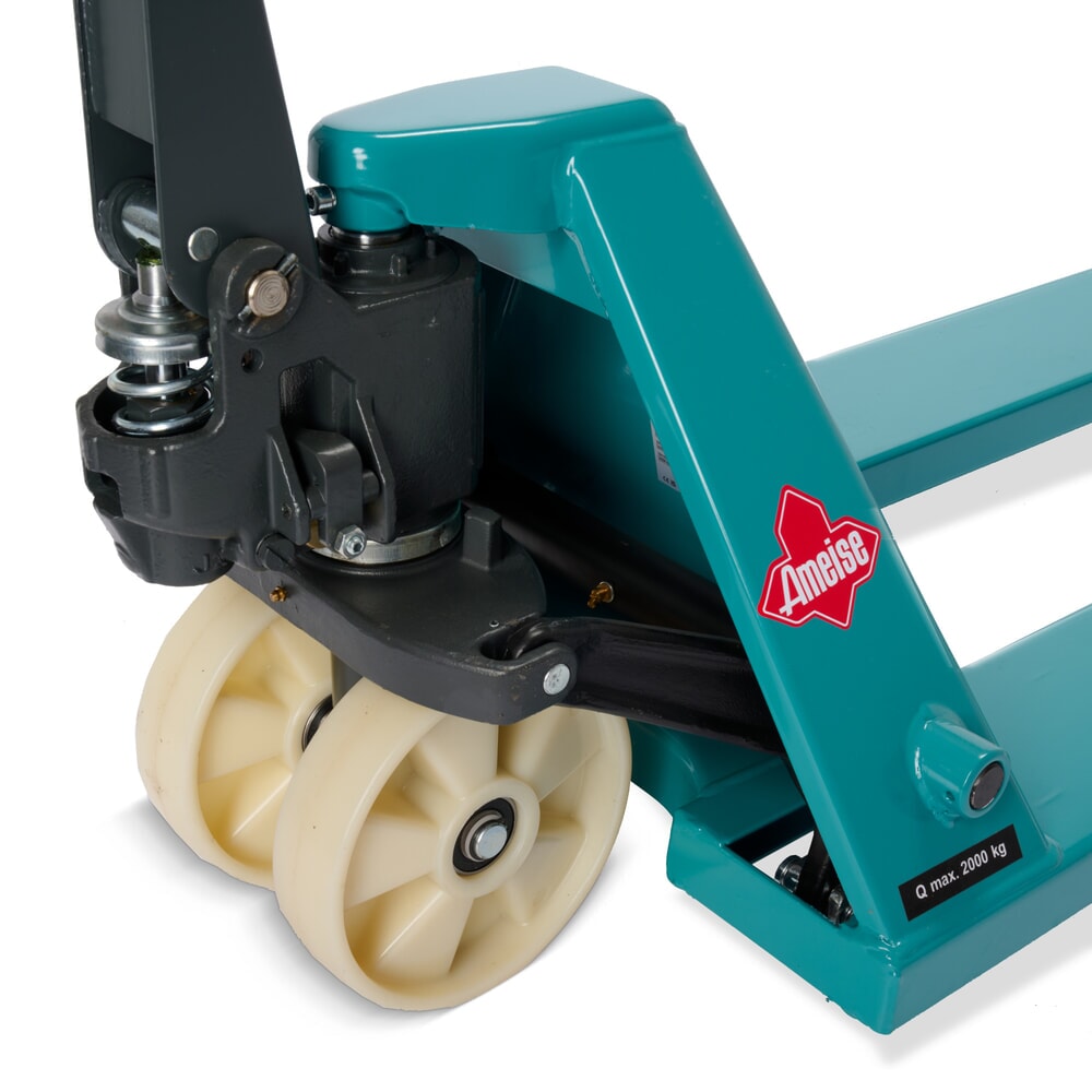Número de imagen del producto 12: Transpaleta manual Ameise® PTM 2.0, capacidad de carga 2.000 kg, longitud de horquilla 2.000 mm, nailon, rodillos en tándem