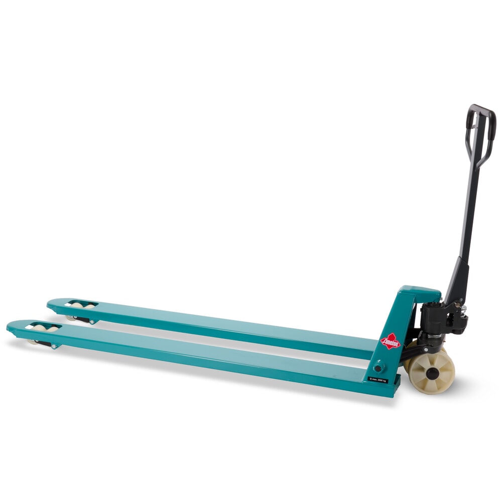 Número de imagen del producto 6: Transpaleta manual Ameise® PTM 2.0, capacidad de carga 2.000 kg, longitud de horquilla 1.800 mm, nailon, rodillos en tándem