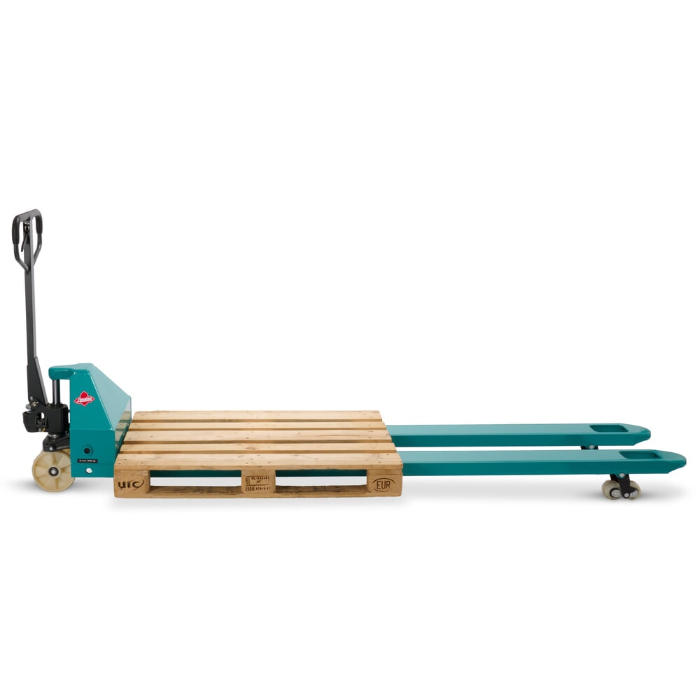 Número de imagen del producto 5: Transpaleta manual Ameise® PTM 2.0, capacidad de carga 2.000 kg, longitud de horquilla 2.500 mm, nailon, rodillos en tándem