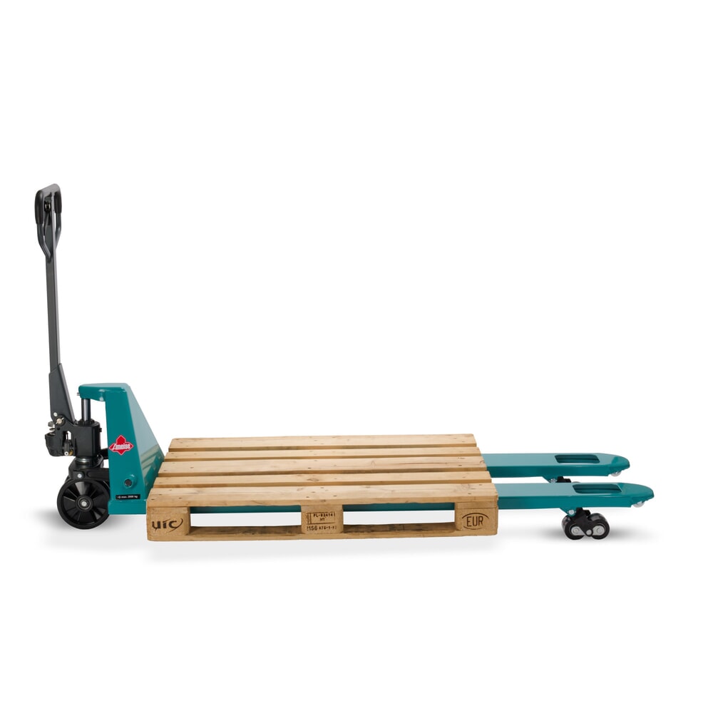Número de imagen del producto 8: Transpaleta manual Ameise® PTM 2.0, capacidad de carga 2.000 kg, longitud de horquilla 1.800 mm, poliuretano, rodillos en tándem