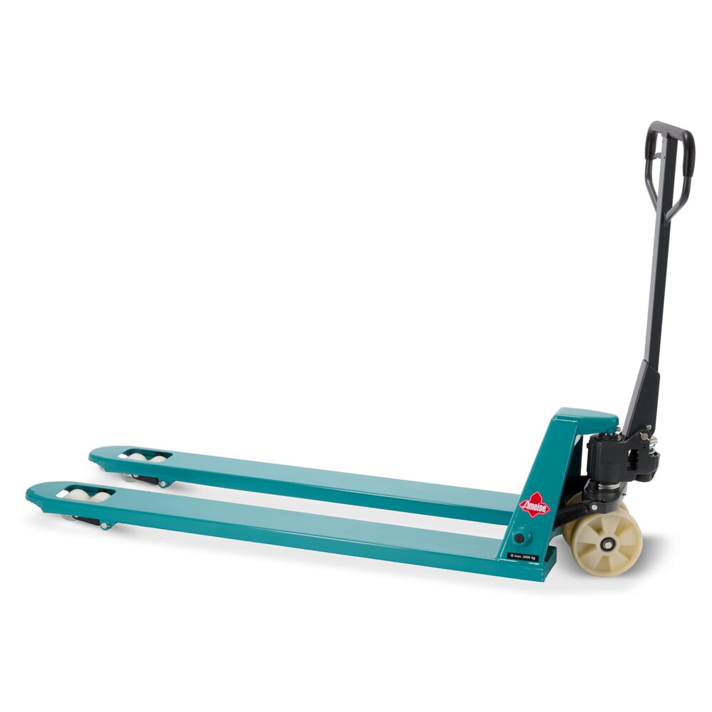 Número de imagen del producto 6: Transpaleta manual Ameise® PTM 2.0, capacidad de carga 2.000 kg, longitud de horquilla 1.500 mm, nailon, rodillos en tándem