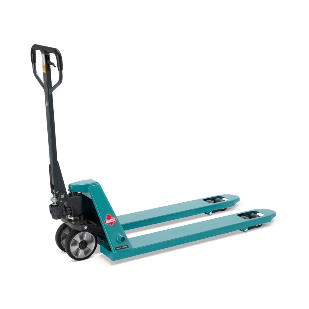 Transpaleta manual Ameise® PTM 2.5, capacidad de carga 2.500 kg, longitud de horquilla 1.150 mm, caucho/poliuretano, rodillos en tándem Imagen del producto: Transpaleta manual Ameise® PTM 2.5, capacidad de carga 2.500 kg, longitud de horquilla 1.150 mm, caucho/poliuretano, rodillos en tándem