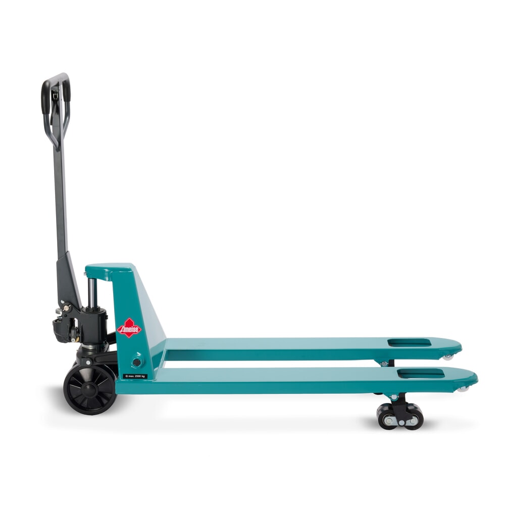 Número de imagen del producto 8: Transpaleta manual Ameise® PTM 2.5, capacidad de carga 2.500 kg, longitud de horquilla 1.150 mm, poliuretano, rodillos en tándem