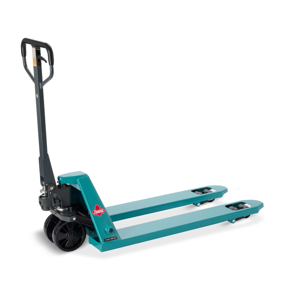 Número de imagen del producto 1: Transpaleta manual Ameise® PTM 2.5, capacidad de carga 2.500 kg, longitud de horquilla 1.150 mm, poliuretano, rodillos en tándem