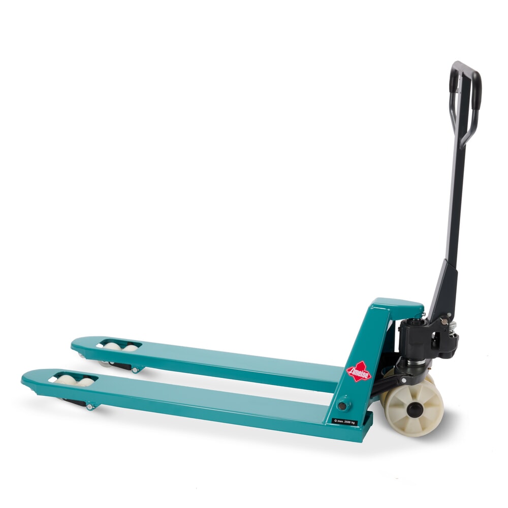 Número de imagen del producto 6: Transpaleta manual Ameise® PTM 2.5, capacidad de carga 2.500 kg, longitud de horquilla 1.150 mm, nailon, rodillos en tándem