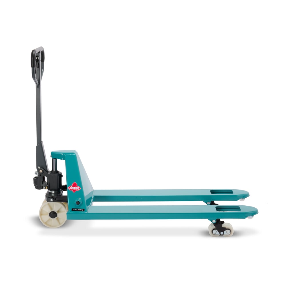 Número de imagen del producto 10: Transpaleta manual Ameise® PTM 2.5, capacidad de carga 2.500 kg, longitud de horquilla 1.150 mm, nailon, rodillos en tándem