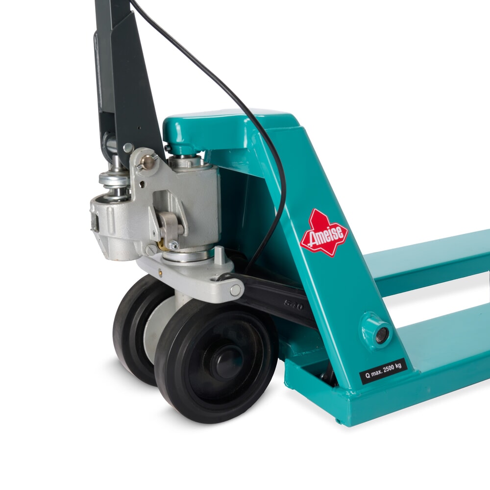 Número de imagen del producto 12: Transpaleta manual Ameise® PTM 2.5 con freno de mano, capacidad de carga 2.500 kg, longitud de horquilla 1.150 mm, goma maciza/poliuretano