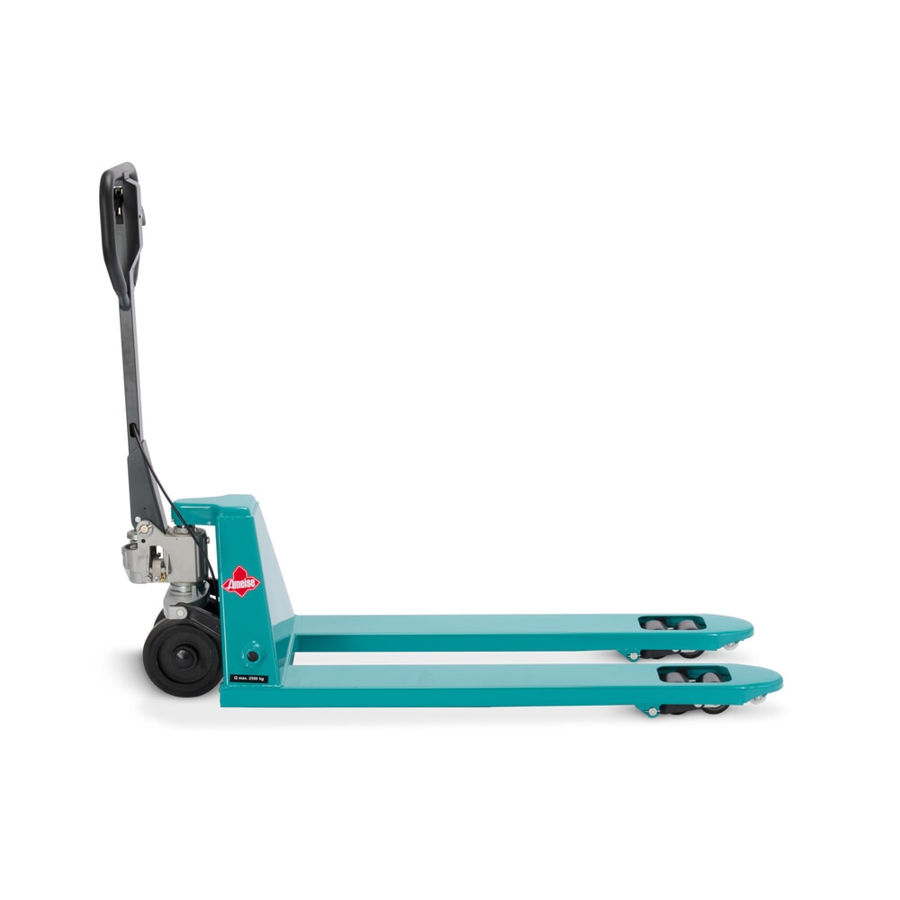 Número de imagen del producto 3: Transpaleta manual Ameise® PTM 2.5, con freno manual, capacidad de carga 2.500 kg, longitud de horquilla 1.150 mm, caucho/poliuretano, rodillos en tándem