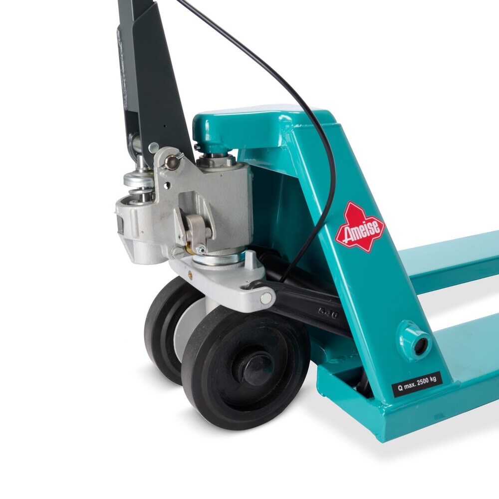 Número de imagen del producto 8: Transpaleta manual Ameise® PTM 2.5, con freno manual, capacidad de carga 2.500 kg, longitud de horquilla 1.150 mm, caucho/poliuretano, rodillos en tándem