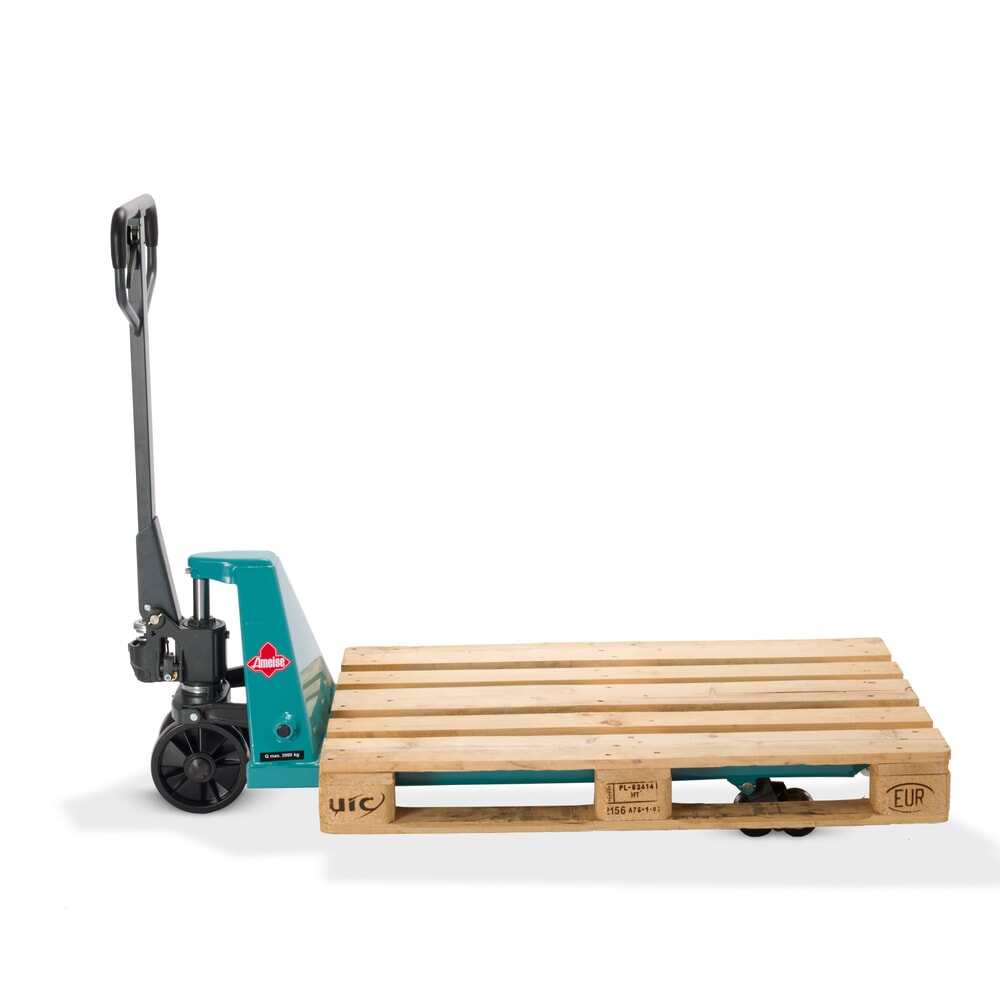 Número de imagen del producto 7: Transpaleta manual Ameise® PTM 3.0, capacidad de carga 3.000 kg, longitud de horquilla 1.150 mm, poliuretano, rodillos en tándem
