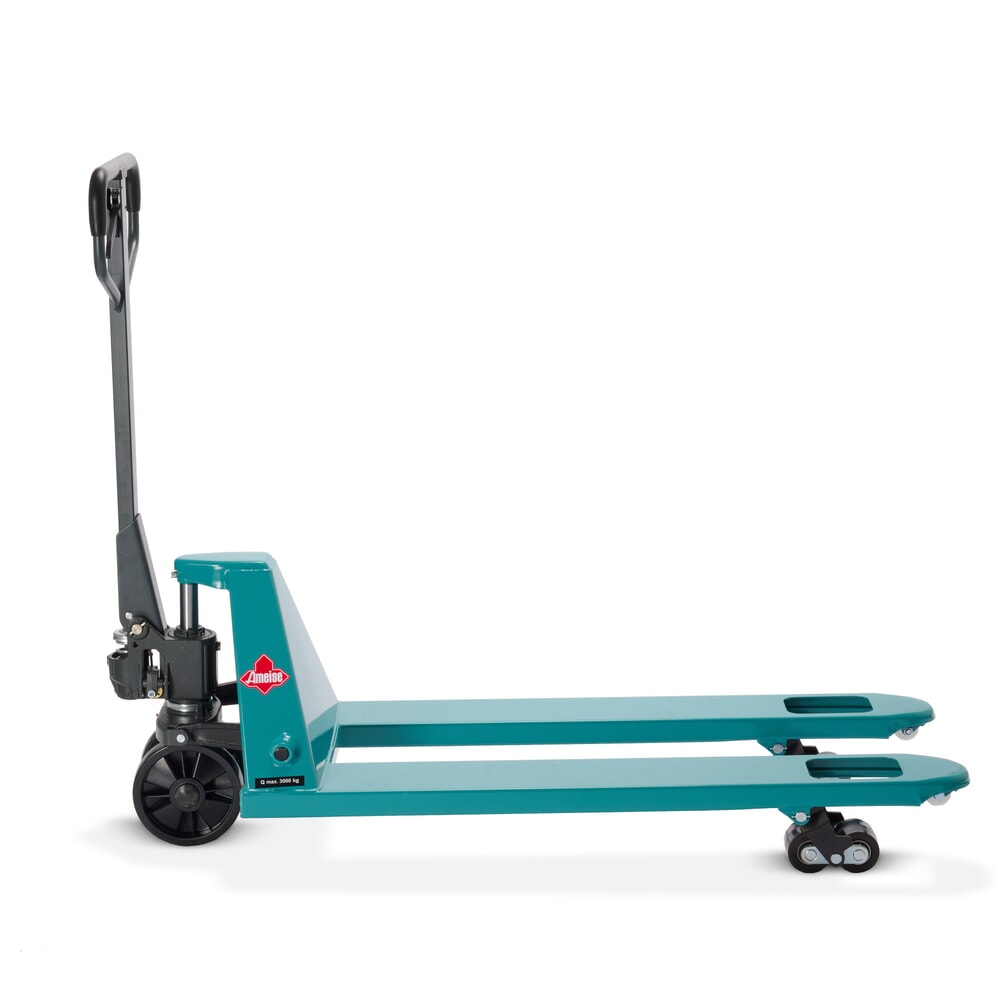 Número de imagen del producto 8: Transpaleta manual Ameise® PTM 3.0, capacidad de carga 3.000 kg, longitud de horquilla 1.150 mm, poliuretano, rodillos en tándem