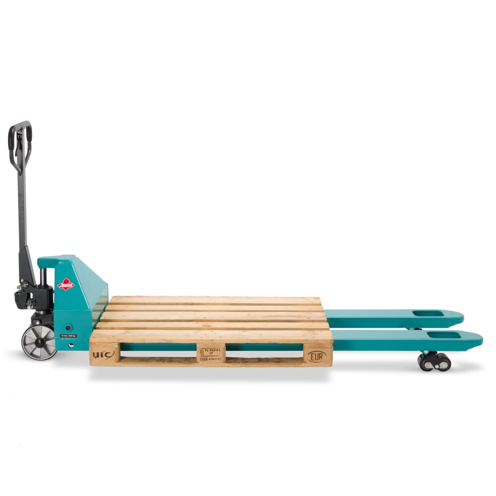 Número de imagen del producto 10: Transpaleta manual Ameise® PTM 3.5, capacidad de carga 3.500 kg, longitud de horquilla 2.000 mm, poliuretano, rodillos en tándem
