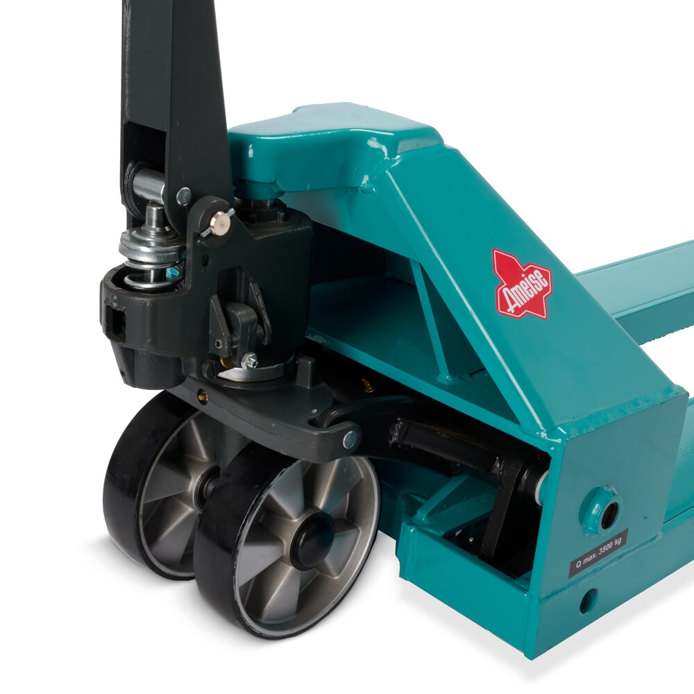Número de imagen del producto 11: Transpaleta manual Ameise® PTM 3.5, capacidad de carga 3.500 kg, longitud de horquilla 1.800 mm, poliuretano, rodillos en tándem