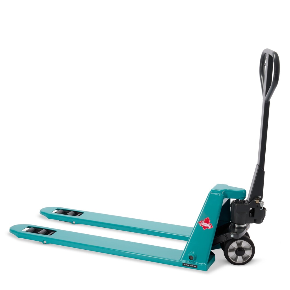 Número de imagen del producto 4: Transpaleta manual Ameise® PTM 1.5, Low, capacidad de carga 1.500 kg, longitud de horquilla 1.150 mm, caucho/poliuretano, rodillos en tándem