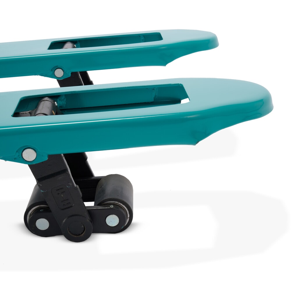 Número de imagen del producto 8: Transpaleta manual Ameise® PTM 1.5, Low, capacidad de carga 1.500 kg, longitud de horquilla 1.150 mm, caucho/poliuretano, rodillos en tándem