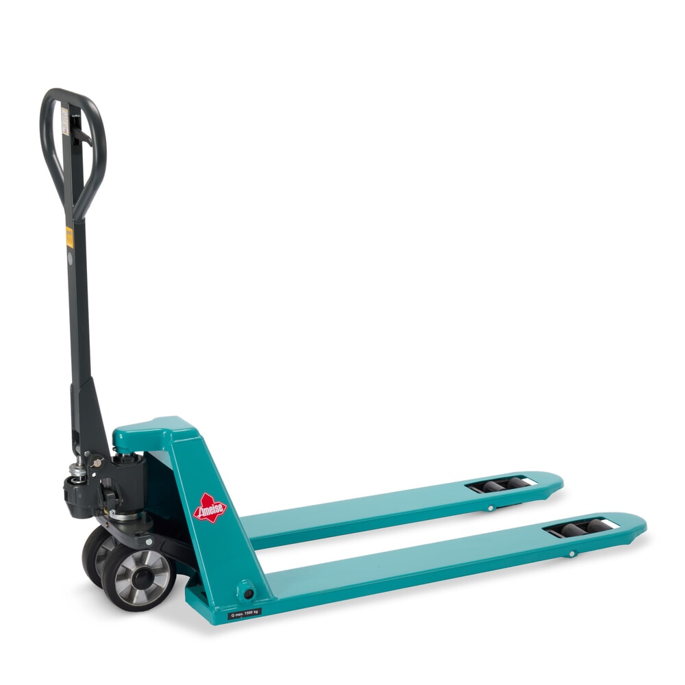 Imagen del producto: Transpaleta manual Ameise® PTM 1.5, Low, capacidad de carga 1.500 kg, longitud de horquilla 1.150 mm, caucho/poliuretano, rodillos en tándem
