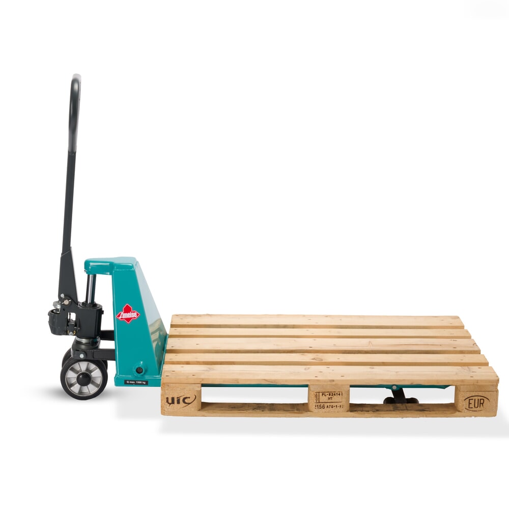 Número de imagen del producto 9: Transpaleta manual Ameise® PTM 1.5, Low, capacidad de carga 1.500 kg, longitud de horquilla 1.150 mm, caucho/poliuretano, rodillos en tándem