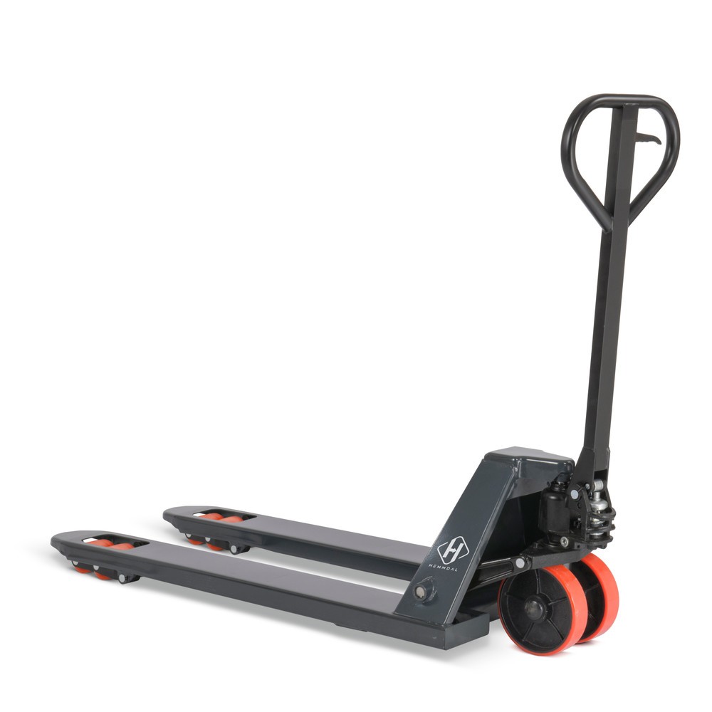 Imagen del producto: Transpaleta manual HEMMDAL PTM 2.0, capacidad de carga 2.000 kg, longitud de horquilla 1.150 mm, poliuretano, rodillos en tándem