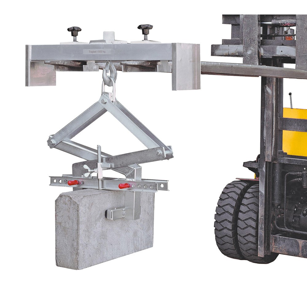 Número de imagen del producto 2: Travesaño de aluminio para carretillas elevadoras, capacidad de carga 6.300 kg