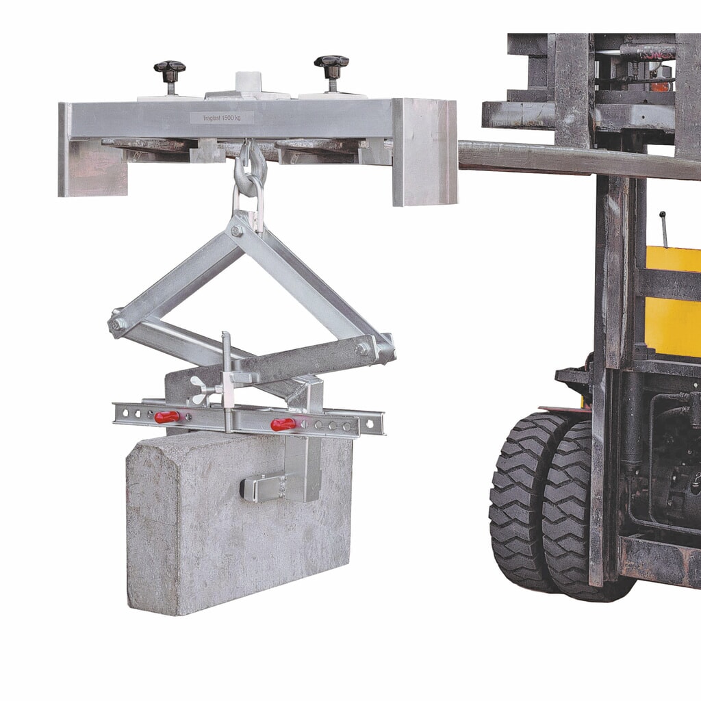 Travesaño de aluminio para carretillas elevadoras, capacidad de carga 3.000 kg Número de imagen del producto 2: Travesaño de aluminio para carretillas elevadoras, capacidad de carga 3.000 kg