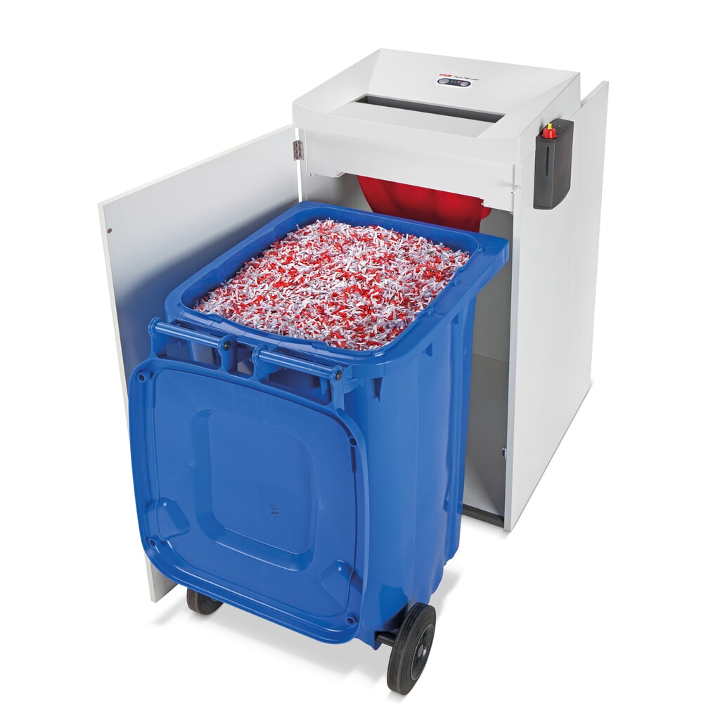Trituradora de papel grande HSM Pure 740 max, volumen 240 litros, corte de partículas 1,9 x 15 mm Número de imagen del producto 3: Trituradora de papel grande HSM Pure 740 max, volumen 240 litros, corte de partículas 1,9 x 15 mm