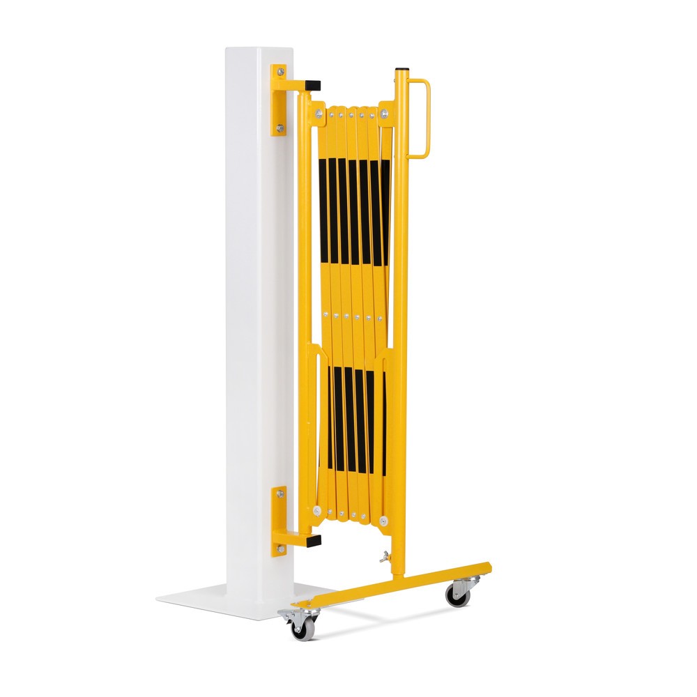 Número de imagen del producto 2: Rejilla de tijera, rodillos laterales individuales, montaje en pared, ancho 3.600 mm, negro/amarillo