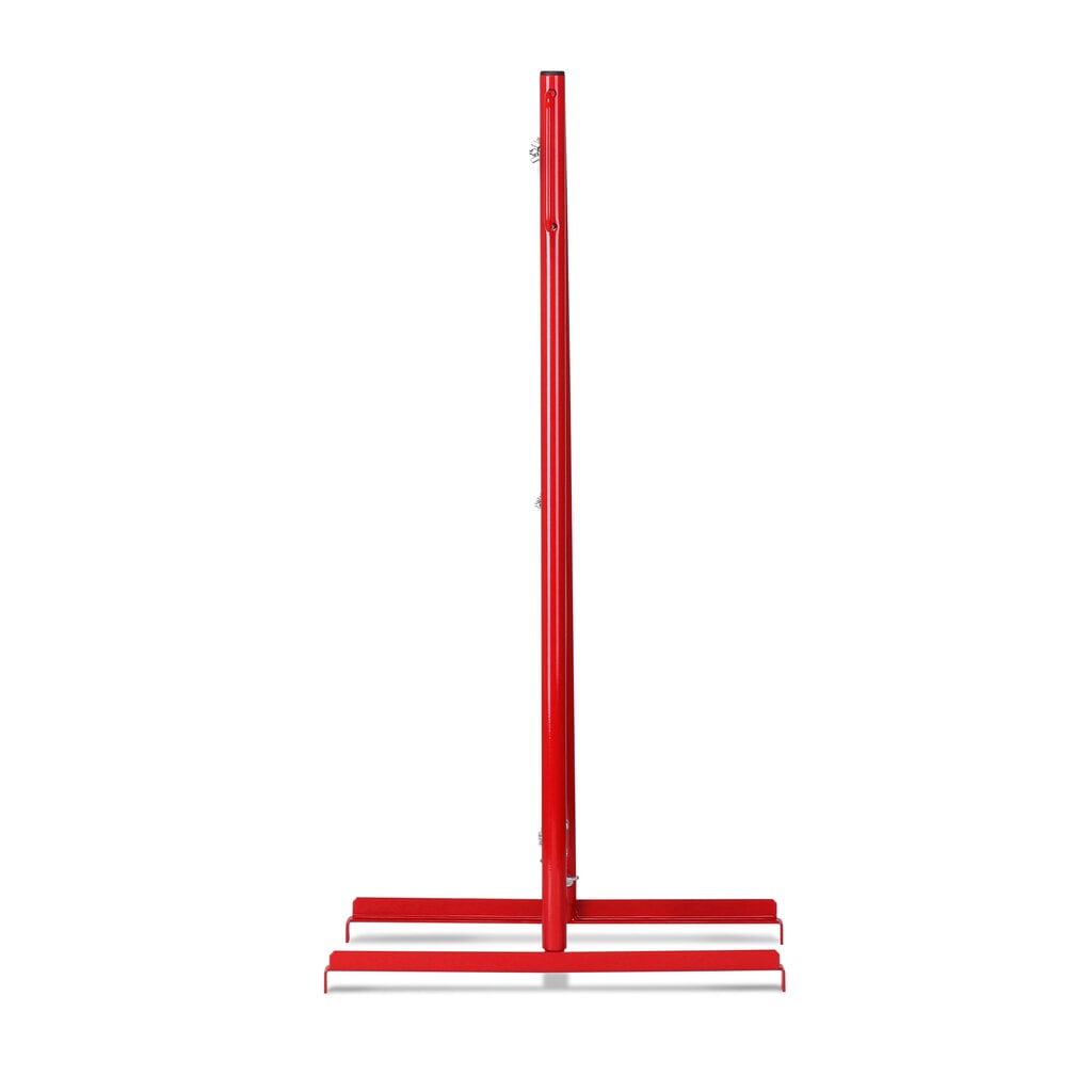 Rejilla de tijera, soporte en ambos lados, ancho 3.600 mm, rojo/blanco Número de imagen del producto 3: Rejilla de tijera, soporte en ambos lados, ancho 3.600 mm, rojo/blanco