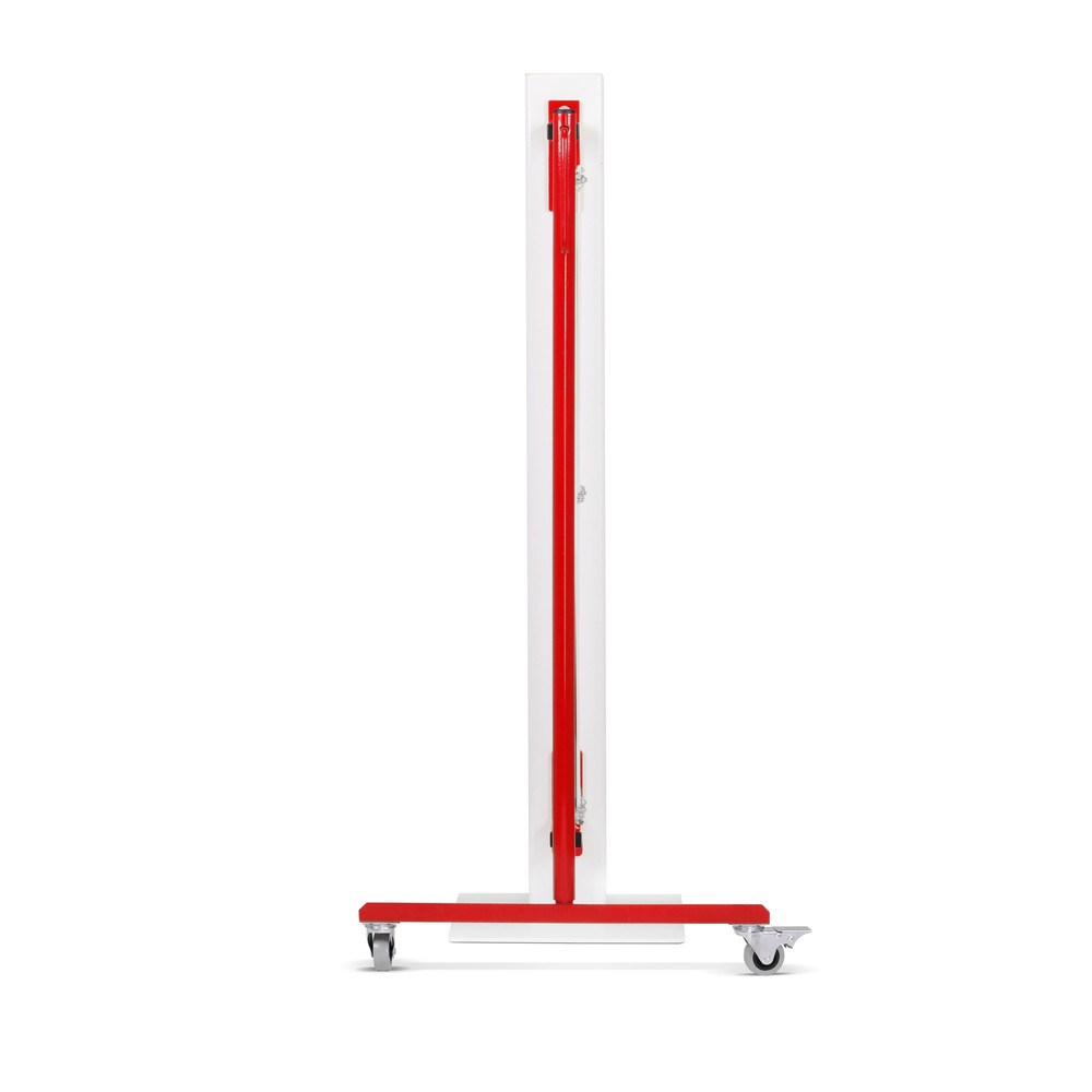 Número de imagen del producto 3: Rejilla valla de tijera de una cara, rollo, montaje en pared, ancho 3.600 mm, rojo/blanco