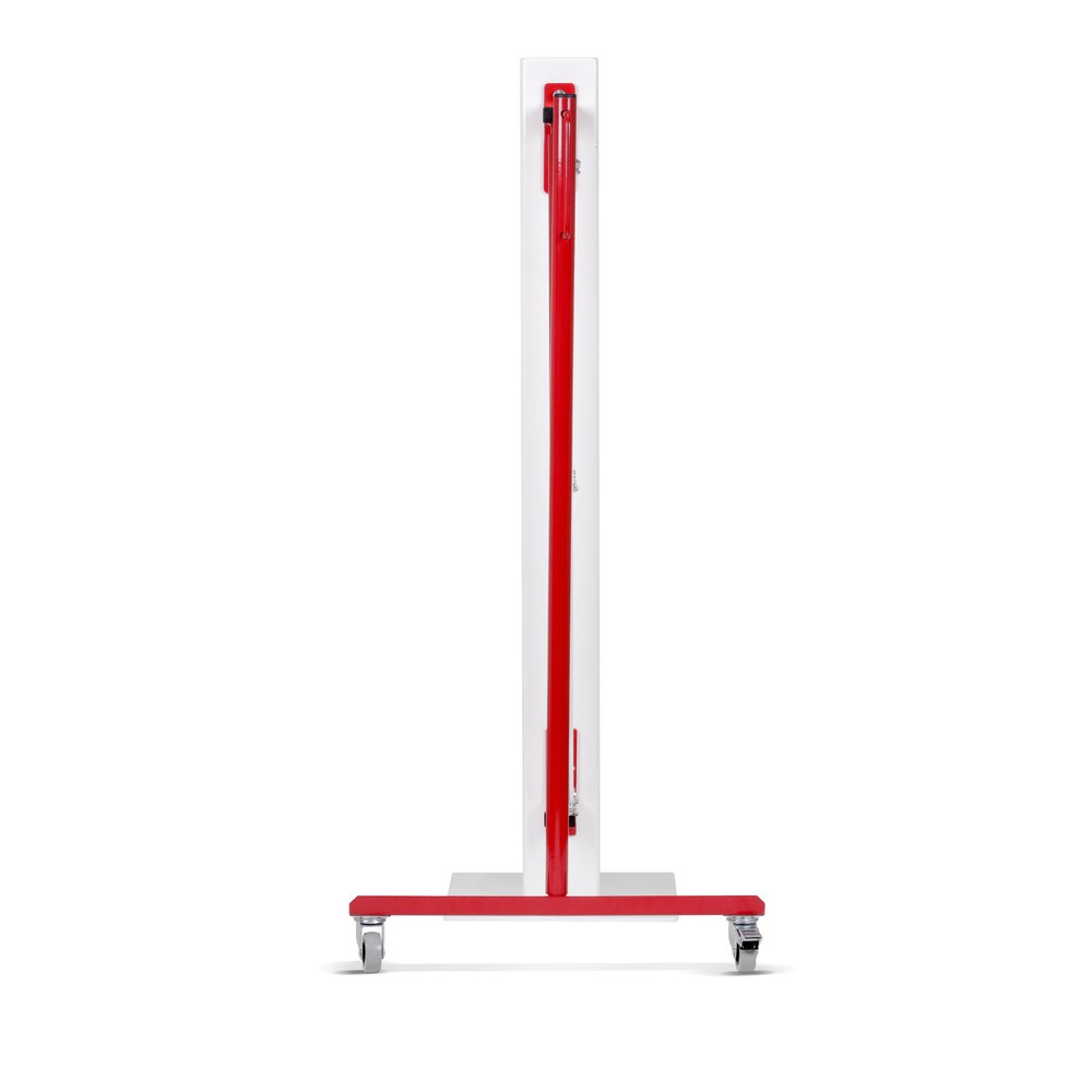 Número de imagen del producto 3: Rejilla valla de tijera de una cara, rollo, montaje en pared, ancho 4.000 mm, rojo/blanco