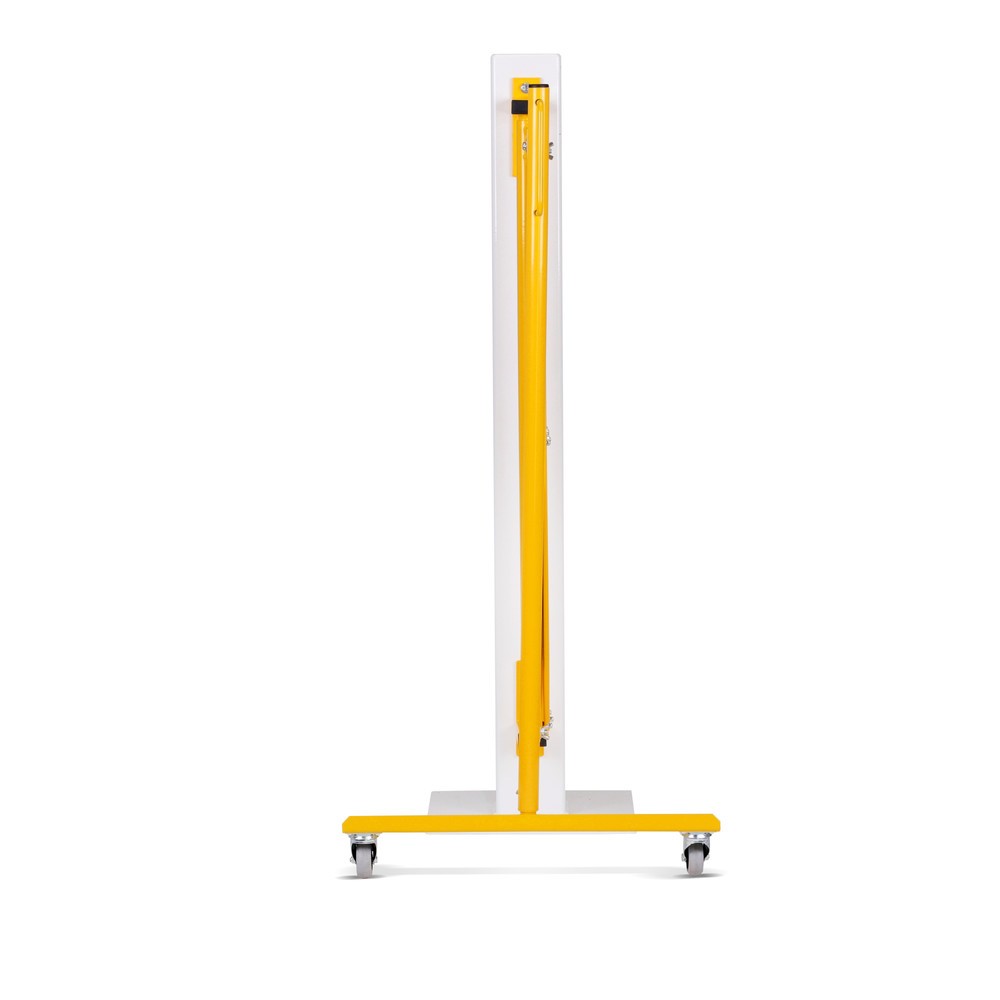 Número de imagen del producto 3: Rejilla valla de tijera de una cara, rodillos, montaje en la pared, 4.000 mm, negro/amarillo