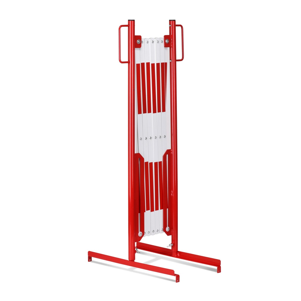 Número de imagen del producto 4: Rejilla de tijera, soporte en ambos lados, ancho 3.600 mm, rojo/blanco